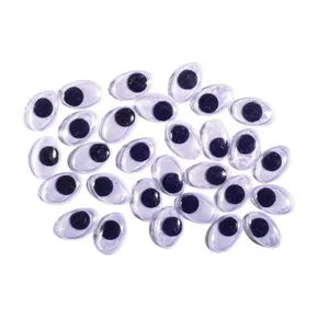 Bewegliche Augen-Dekoration, 30 Stück, 10 mm
